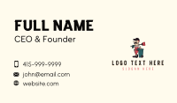 Janitorial Garbage Cleaner Business Card