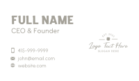 Clover Leaf Wordmark Business Card