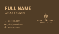 Torch Shield Scale Letter R Business Card