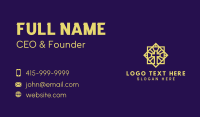 Golden Biblical Cross Business Card