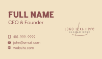 Luxury Script Lettermark Business Card