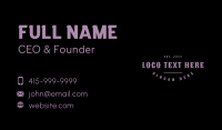 Western Rodeo Wordmark Business Card