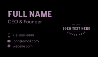 Western Rodeo Wordmark Business Card Design