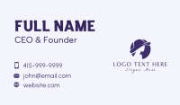 Woman Hat Silhouette Business Card Design