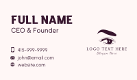 Eye Beauty Lashes Business Card Design