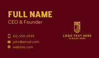 Gold Stallion Castle Business Card