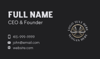 Grooming Razor Barbershop Business Card