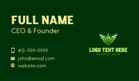 Wing Weed Badge Business Card Design