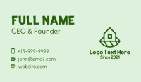 Sustainable Eco Home Business Card Design