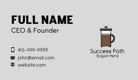 Coffee Pot Business Card example 1