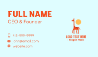 Baby Giraffe Business Card Design