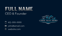 Car Auto Detailing Polisher Business Card Design