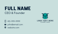 Owl Gaming Mascot Business Card Design
