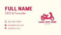 Red Motorcycle Business Card