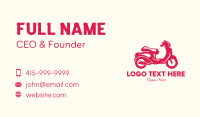 Red Motorcycle Business Card