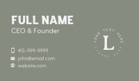 Premium Stylist Lettermark Business Card Design