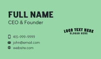 Rodeo Fashion Wordmark Business Card