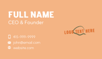 Grainy Hipster Wordmark Business Card Design