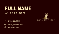 Gold Luxury Fox Business Card
