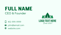 Green Leaf Crown  Business Card