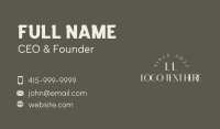 Styling Fashion Lettermark Business Card