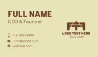 Brick Gym Barbell Business Card