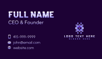 Tech Connection Hexagon Business Card