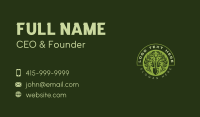 Leaf Garden Shovel Business Card Design