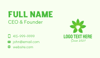 Diamond Cannabis Leaf  Business Card Design