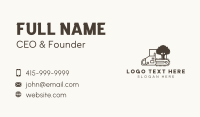Chainsaw Tree Woodcutter Business Card