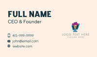 Dog Computer Monitor Business Card Design