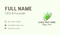 Wild Grass Orbit Business Card Design