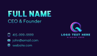 Modern Technology Company Business Card