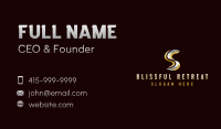  Industrial Metallic Letter S Business Card