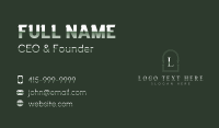 Luxury Arch Brand Business Card Design