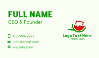 Watermelon Fruit Delivery Business Card Design