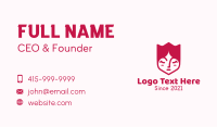 Red Tulip Face Business Card
