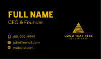 Luxury Corporate Triangle Business Card