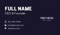 Web Developer Wordmark  Business Card