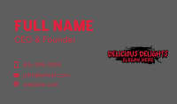 Drip Horror Wordmark Business Card Image Preview