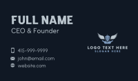 Malt Wings Vintage Distillery Business Card Design