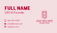 Love Tower Shield  Business Card Design