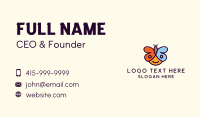 Child Butterfly Business Card Design