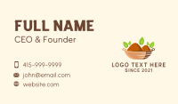 Organic Spice Bowl  Business Card Design