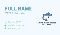 Blue Gaming Shark Business Card Design