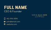 Luxury Brand Industry Business Card