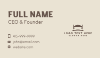 Furniture Bed  Pillow Business Card