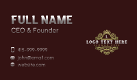 Elegant Royal Foliage Business Card Design