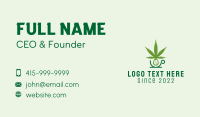 Herbal Marijuana Cafe Business Card Design