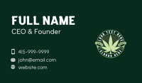 Medical Organic Weed Business Card Design